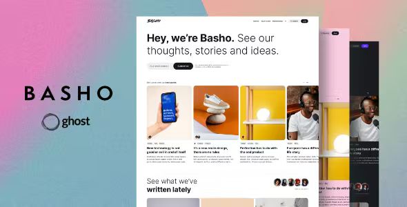 Basho – Multipurpose Ghost Blog WordPress Theme Download v2.3.1