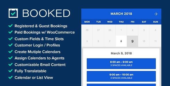 Booked v2.4.4 – Appointment Booking for WordPress