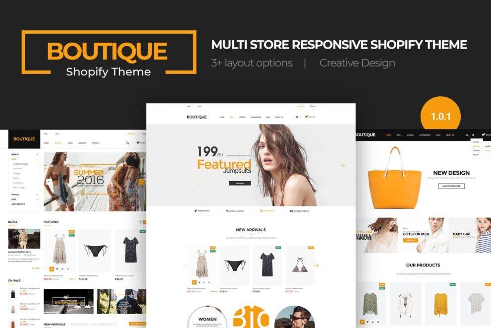 Boutique v.1.0.1 – Multi Store Responsive Shopify Theme GPL Download