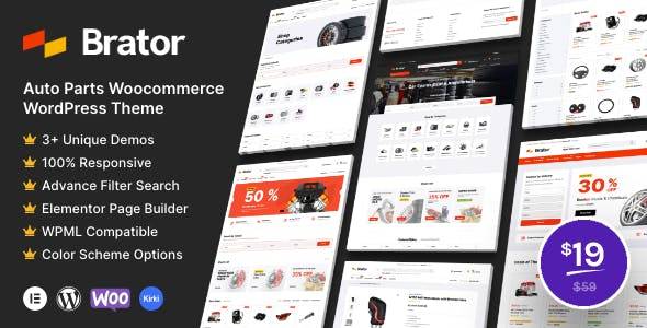 Brator – v2.6 Auto Parts WooCommerce WordPress Theme