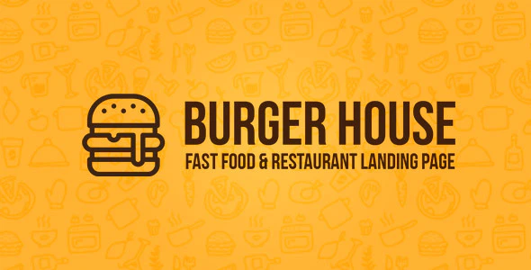 Burger House restaurant one page html template