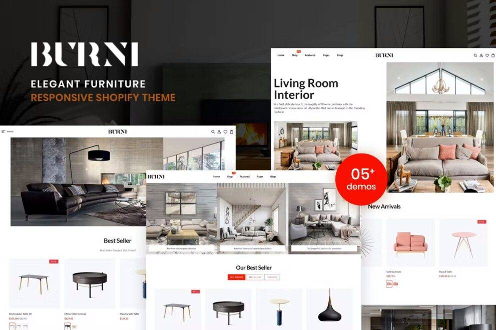 Burni v.1.0.0 – Elegant Furniture Shop For Shopify Download