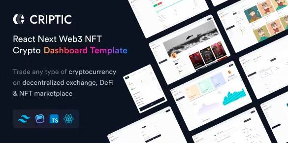 Criptic React Next Web3 NFT Crypto Dashboard Free Download