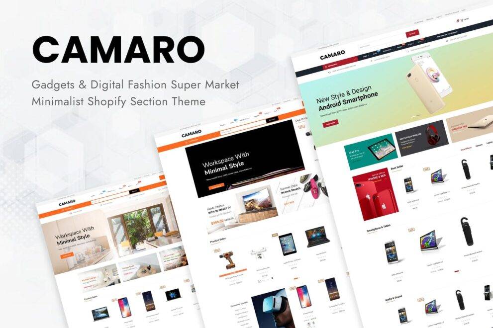 Camaro – Gadgets & Digital Fashion Super Market Shopify Theme v2.0.0