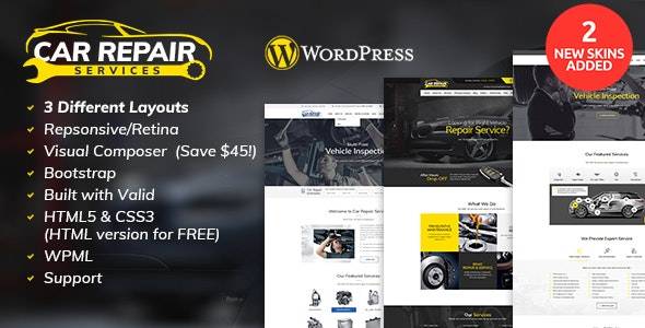 Car Repair Services & Auto Mechanic v5.0 | WordPress Theme (Updated)