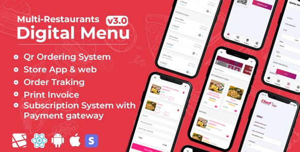 Chef v8.2.1 – SaaS – Contactless Multi-Restaurant QR Menu Maker Download (Updated)