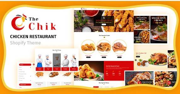 Chik v.1.1 Food Shop, Restaurant Shopify Theme Download