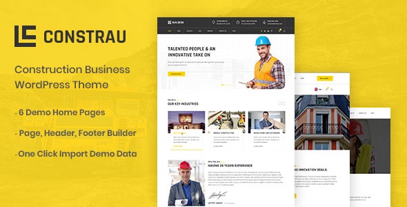 Constrau – v1.2.7 Construction Business | WordPress Theme