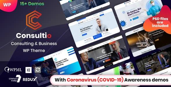 Consultio WordPress Theme v3.2.1 Corporate Consulting WP Theme