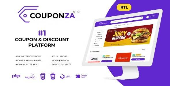 Couponza- Ultimate Coupons & Discounts Platform 1.7.0 PHP