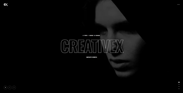 Creativex – A Bold Portfolio HTML Template Download