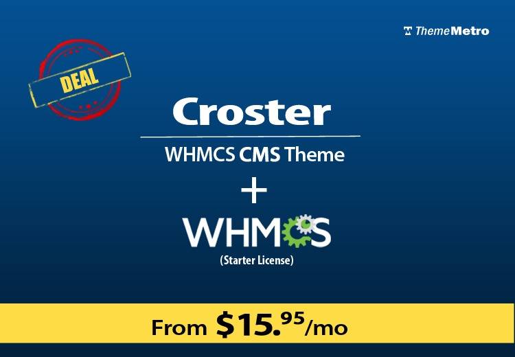 Croster – WHMCS CMS Theme v2.0.3 Download (Updated)