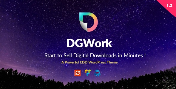 DGWork v1.8.9.1 – Responsive Digital Shop & Market Easy Digital Downloads Theme