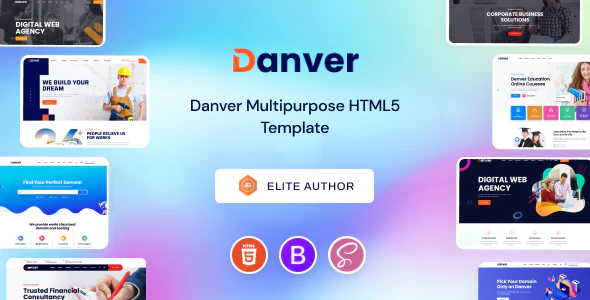 Danver v1.0 – Multipurpose HTML5 Template Free Download