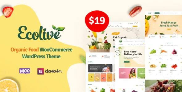 Ecolive v1.2.9 – Organic Food WooCommerce WordPress Theme Download