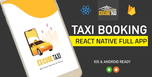 Exicube Taxi App v3.4.0 ( GrabCab ) + iOS + Android + Web + Admin