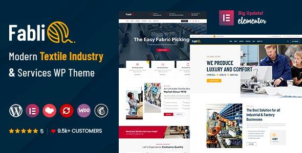 Fablio – v4.2 Textile Industry WordPress Theme Download