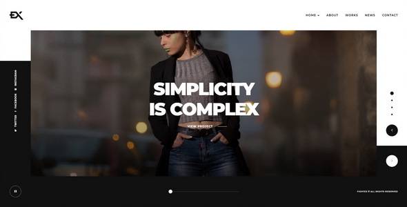 Fightex v1.0 – Showcase Portfolio WordPress Theme Download