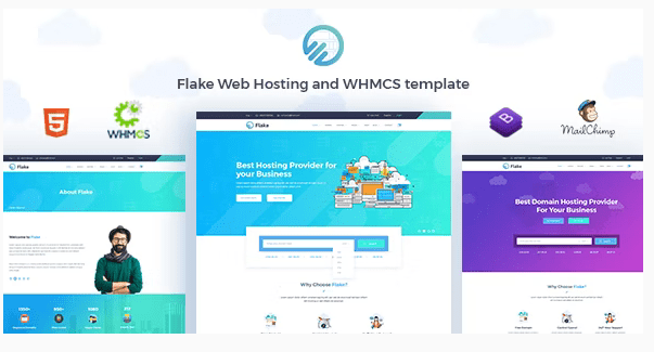 Flake Web Hosting and WHMCS Technology Template v1.2