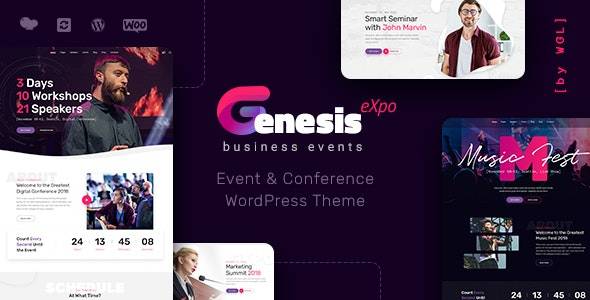 GenesisExpo v1.4.5 – Business Events & Conference WordPress Theme Download (Updated)