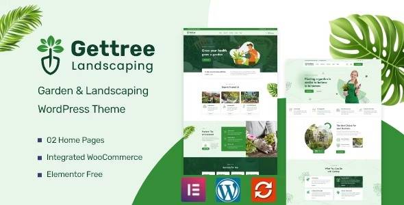 Gettree v1.1.4 – Garden & Landscaping WordPress Theme Download