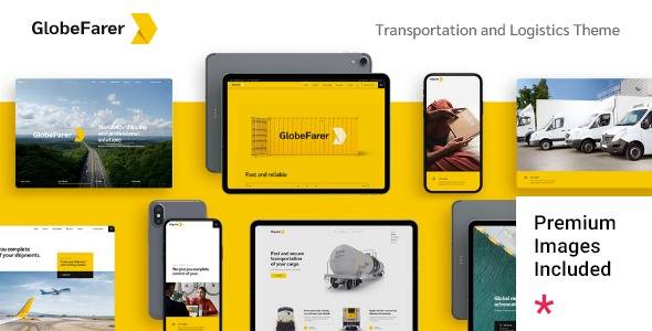 GlobeFarer – v1.1.0 Transportation and Logistics Theme (Tested)