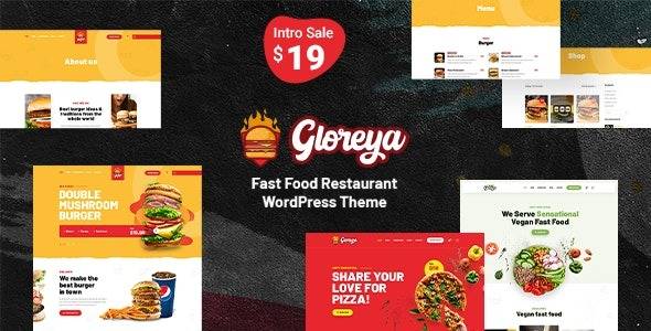 Gloreya – v2.0.6 – Fast Food WordPress Theme Download