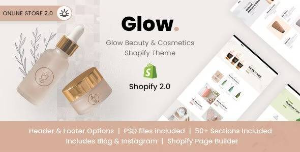 Glow Cosmetics Shopify Theme Download