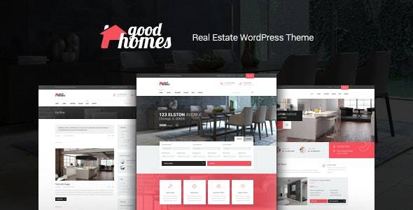 Good Homes v1.3.7 – A Contemporary Real Estate WordPress Theme Updated