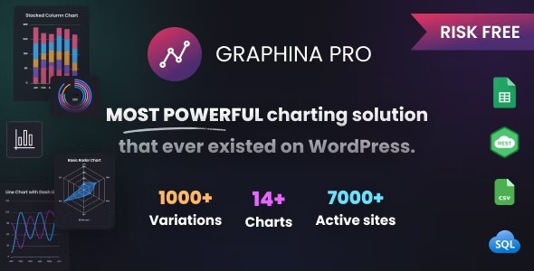 Graphina Pro – v1.4.3 – Elementor Dynamic Charts, Graphs, & Datatables | WordPress