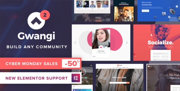 Gwangi v2.4.3 – PRO Multi-Purpose Membership, Social Network & BuddyPress Community Theme