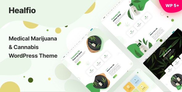 Healfio v1.33 – Medical Marijuana & Coffeeshop WordPress Theme