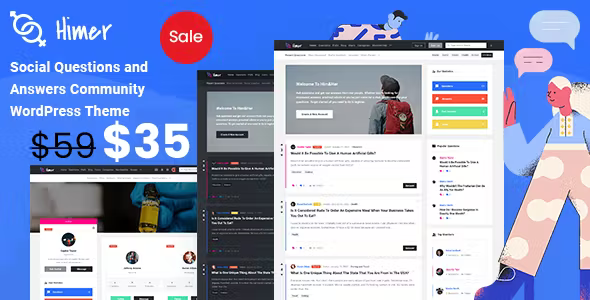 Himer – v2.0.0 (Updated) – Social Questions and Answers WordPress Theme Download