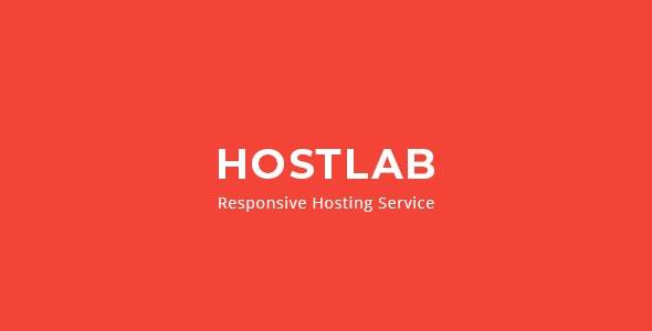 HostLab v3.6 – Responsive Hosting Service With WHMCS Template