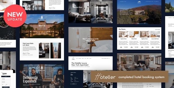 Hoteller v6.5.8 – Hotel Booking WordPress Theme Download (Updated)