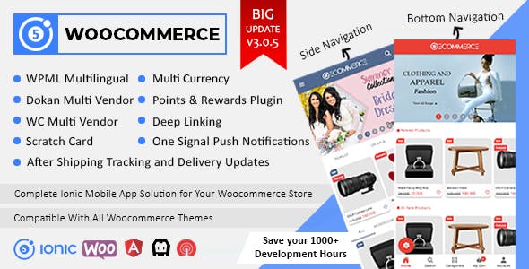 Rawal – v3.1.0 – Ionic Woocommerce &Flutter Woocommerce Full Mobile Application Solution with Setting Plugin | Php & Mobile