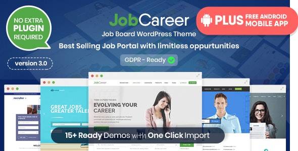 JobCareer v5.6 – Job Board Responsive WordPress Theme Download (Updated)