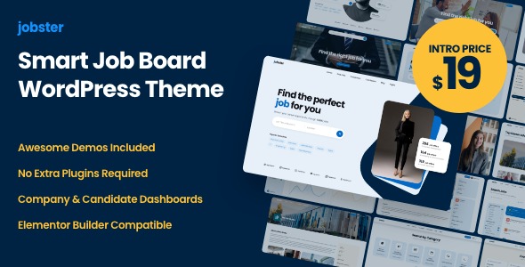 Jobster – v1.7 Smart Job Board | WordPress Theme Download