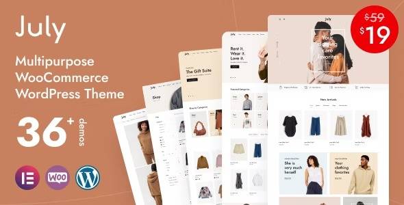 July ecommerce wordpress theme download