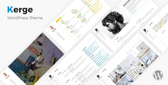 Kerge v4.0.1 – Resume CV vCard WordPress Theme Download