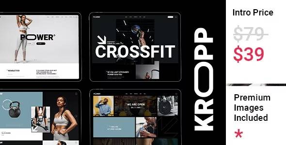 Kropp v.1.1 (Updated) Fitness and Gym WordPress Theme Download