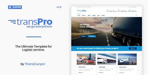 TransPro v1.0 – Transport & Trucking Logistics Joomla Template Download