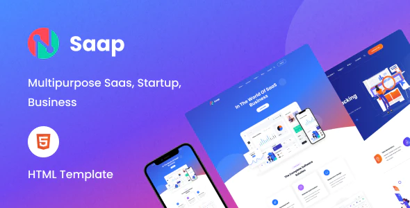 Saap – Saas & Software HTML Template Css Free Download