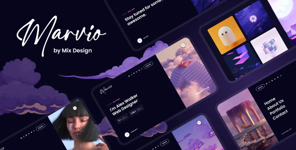 Marvio portfolio html template free download