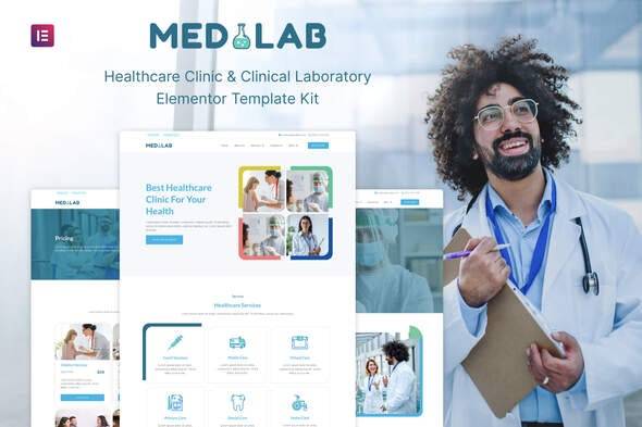 Medilab – Healthcare & Clinical Laboratory Elementor Template Kit Download | WordPress Themes