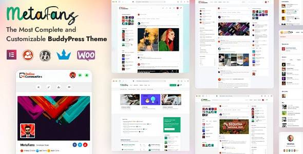 MetaFans v3.3.5 Community & Social Network BuddyPress WordPress Theme Download (Updated)