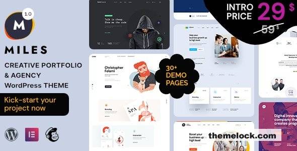 Miles v1.0.2 – Creative Portfolio & Agency WordPress Theme