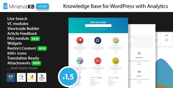 MinervaKB Knowledge Base for WordPress with Analytics v2.0.9 Download