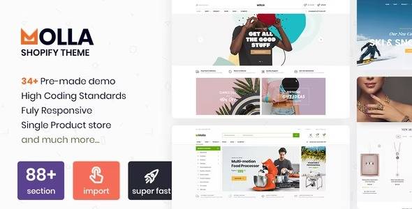 Molla Shopify Theme – Multipurpose Responsive Shopify Theme – RTL support v1.7.4