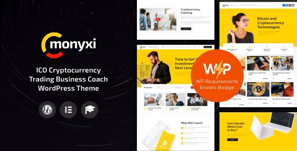 Monyxi Theme v1.1.7 – Cryptocurrency Trading Business Coach WordPress Theme